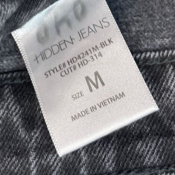 HIDDEN High Waist Moms Mini Denim Shorts in Black M - Picture 3 of 8